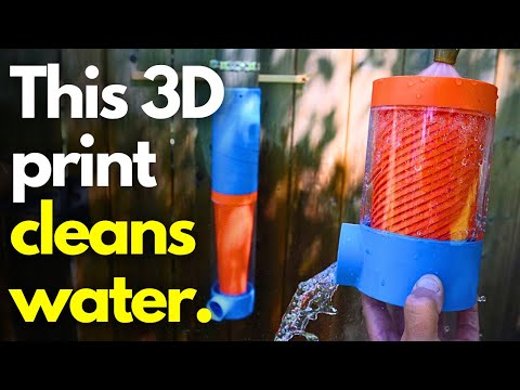 Can you 3D print a self cleaning downspout rain water collection filter that actually works?  Let's