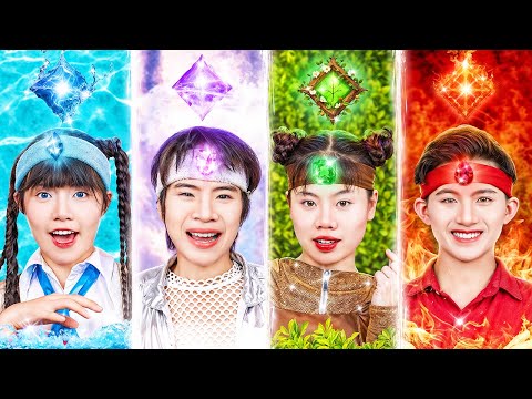 قمنا بتبني أربعة عناصر: النار، الماء، الهواء، والأرض! أخوات سحريات في الحياة الواقعية