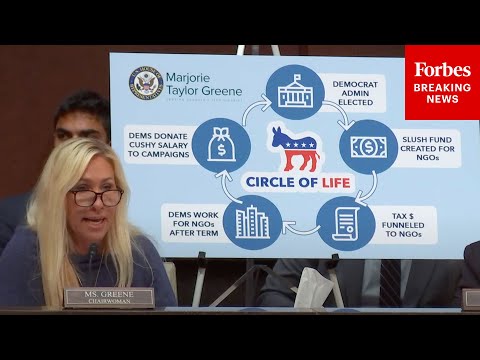 Marjorie Taylor Greene Chairs Contentious DOGE Committee Hearing Probing Link Between NGOs And Dems