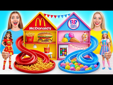 เราสร้างบ้านตุ๊กตาที่ยอดเยี่ยม | แมคโดนัลด์ ปะทะ บาสกิ้น ร็อบบินส์ Super Hyper DO