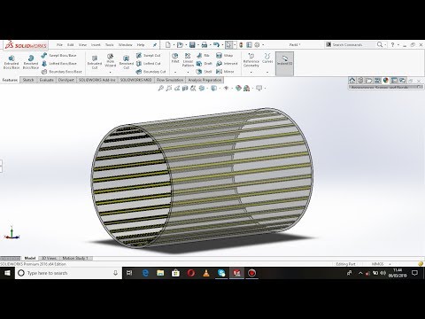 Exercise, How To Design Aircraft Stringer Fuselage With SolidWorks Software