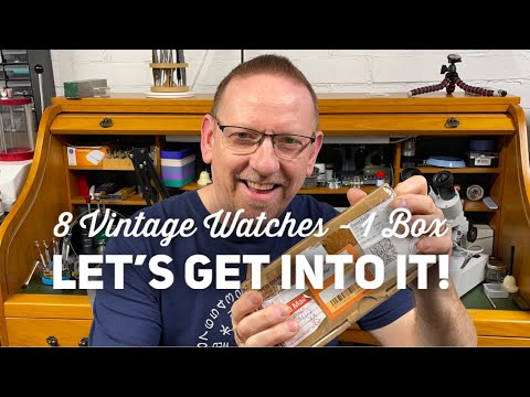 8 Vintage Watches - 1 Box - LETS GET INTO IT!