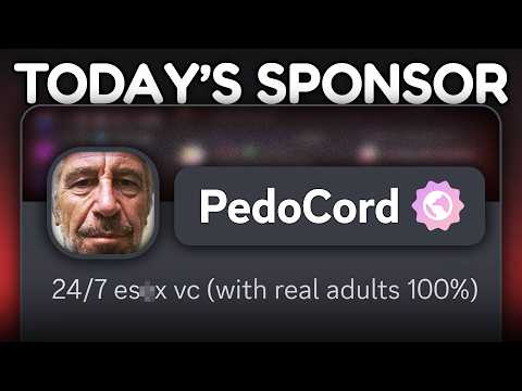 A YouTuber got Paid to Promote a Predator Discord Server...