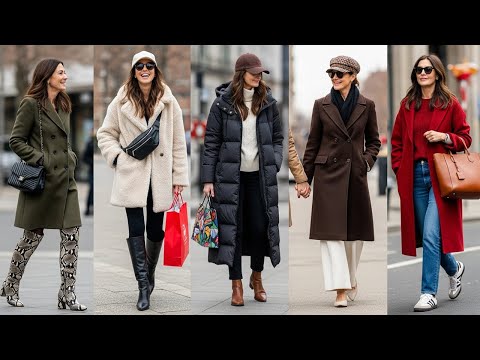 Milan’s Winter Street Fashion 2025. Italy’s Best Looks for Winter. Luxury Shopping Walk