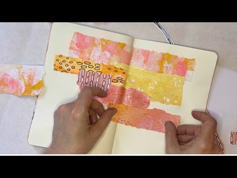 Making Background Papers a Feature in Your Art Journal—Journal With Me Full Process Video
