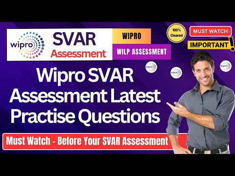 🔥 Wipro WILP SVAR Assessment Questions | Actual Practice Questions, Wipro SVAR | Wipro Hiring Drive