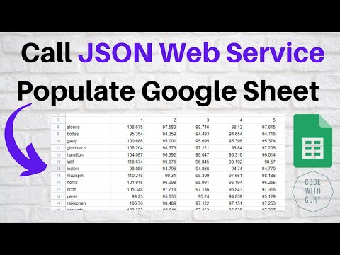 How to Call JSON Web Service to Populate Google Sheet