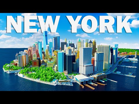 NEW YORK - Minecraft Timelapse [2500h] Lower Manhattan