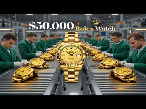 Inside the Rolex Gold Factory: How a Solid Gold Bar Becomes a $50,000 Luxury Watch