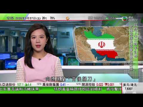 TVB午間新聞｜美以襲伊朗｜據報伊朗認為美國代表向德黑蘭「背後捅刀」傾向與萬斯談判｜馬杜羅紐約再次出庭要求檢方駁回指控遭拒｜王文濤會見美國貿易代表格里爾｜TVB News