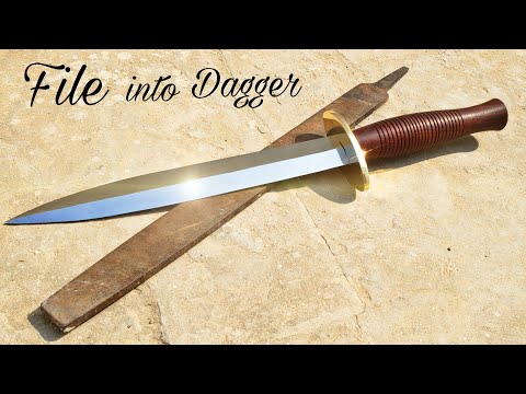 Metalworking-turning a rusty file into a shiny but razor sharp dagger