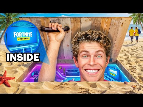 I Built a SECRET Underground Hideout!