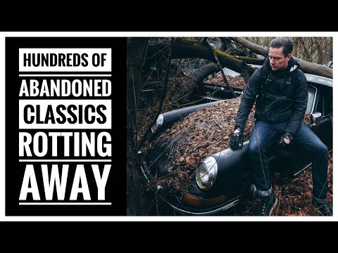 Hundreds of abandoned Classic Sports Cars at secret location deep in the woods!
