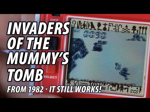 Invaders of the Mummy's Tomb - 1982 Bandai LCD Solarpower Game...That Still Works PERFECTLY!