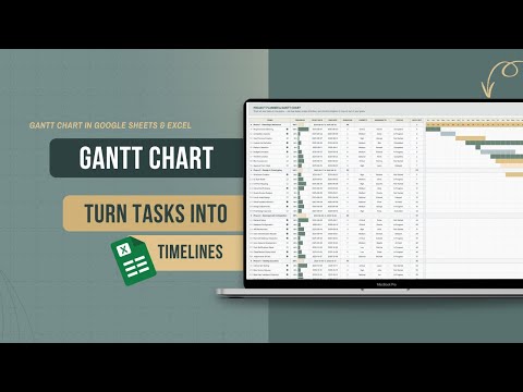 Track Your Tasks Like a Pro with Gantt Chart | Google Sheets & Excel Step By Step Tutorial