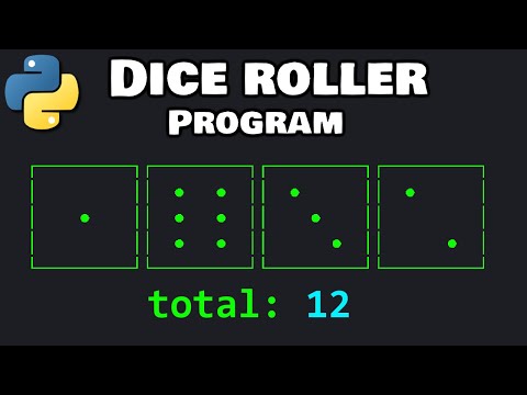 DICE ROLLER program in Python ⚂