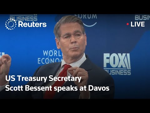 LIVE: Scott Bessent attends panel discussion at Davos