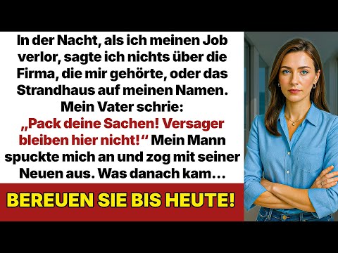 Als ich meinen Job verlor, schrie mein Vater: „Pack deine Sachen und verschwinde!“ Und ich...