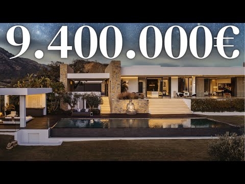 "Discover Elegance: Tour the €9.4 Million Ultra-Modern, Single-Story Golfside Mansion in Marbella!"