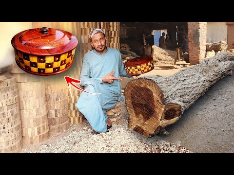 Amazing incredble Process of Making a Wooden Hotpot | Very Cool ! Fantastic Woodworking Process