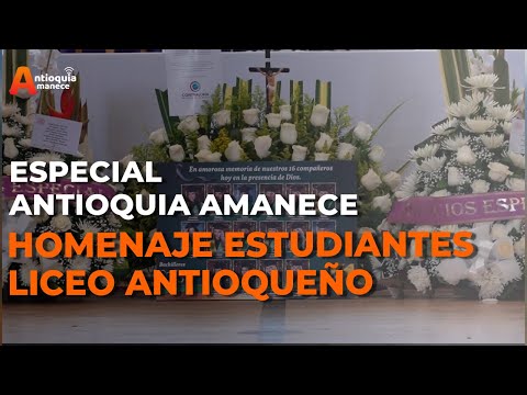 In memory and tribute to the deceased students of the Liceo Antioqueño de Bello