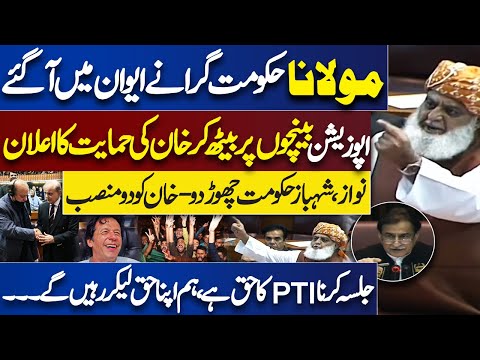 Maulana Fazal ur Rehman Support to Imran Khan and Fiery Speech in National Assembly Session