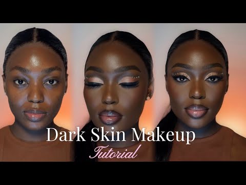 STEP BY STEP DARK SKIN MAKEUP TUTORIAL       /Beginners Makeup/ Dark skin /
