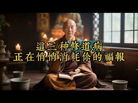 這三種「修道病」正在悄悄消耗你的福報，特別是第二種，很多人每天都在犯。# 修行 #金剛經 #內耗 #接納自己 #佛學智慧 #心理治癒 #靈性覺醒 #修道病 #正能量 #情緒管理