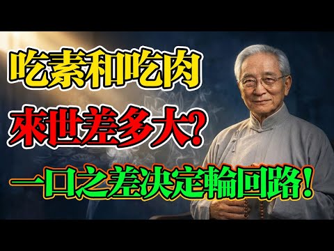 南懷瑾：學佛一定要吃素嗎？吃肉的人真的會下地獄嗎？一口之差決定輪回路！#南懷瑾 #佛法智慧 #楞嚴經 #吃素 #因果 #修行 #改運 #佛学 #轮回 #佛法 #佛法修行