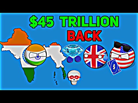 What If INDIA Took $45 TRILLION Back from BRITAIN? 🥶 USA’s SHOCKING Role! 💀🔥 #countryballs