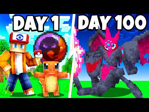 I Spent 100 Days as a FUSION TRAINER in Pokémon Minecraft Against my Rival! (Duos Cobblemon)