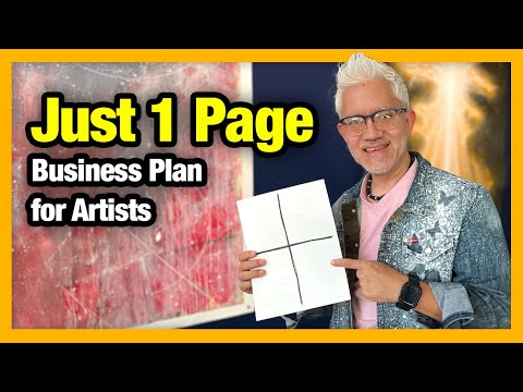 The 1-Page Art Business Plan That Actually Makes Money