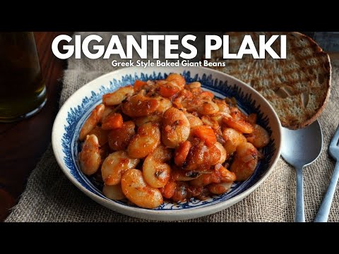 High Protein Delicious GREEK BAKED BEANS, Gigantes Plaki