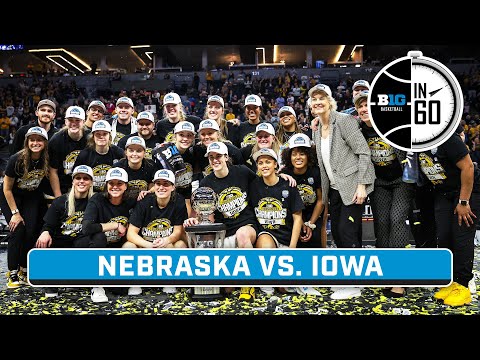 Nebraska vs. Iowa | 2024 B1G Women's Basketball Tournament Championship | B1G Basketball in 60