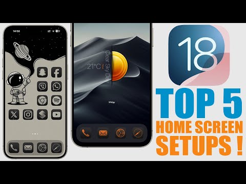 Top 5 - iOS 18 Home Screen Setups (HOW TO Make Them)