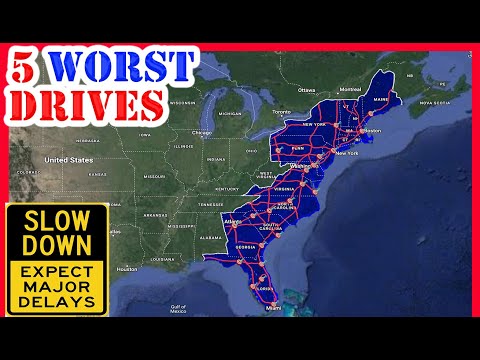 The Top 5 WORST Cities to Drive Through on the East Coast