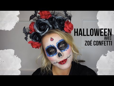 // Maquillage Halloween Santa Muerte avec Zoé Confetti Cournon //