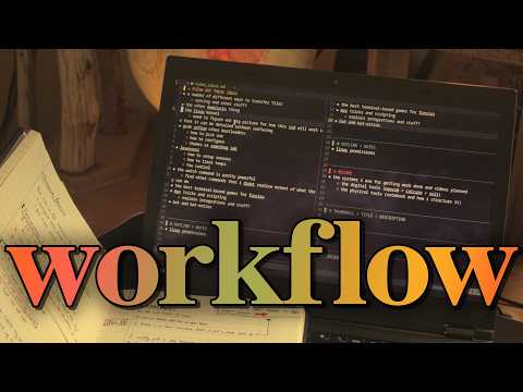 my full productivity workflow: programs, scripts, notebook!