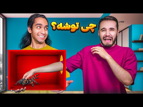 چالش لمس کن و حدس بزن😂 کی میتونه بگه توش چیه؟😅