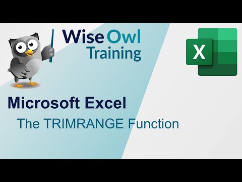 Excel - The TRIMRANGE Function