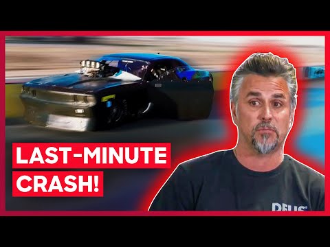 Gas Monkeys CRASH Their Car Before Racing The Street Outlaws | Fast N' Loud
