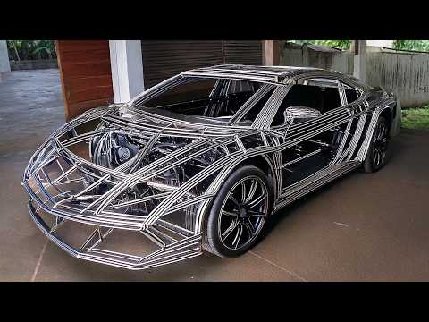 1,000 HOURS OF WORK. HUNDREDS OF PARTS. A MAN. A LAMBORGHINI. BY @HAISUPERCAR