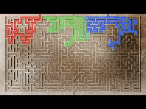 Can these multicolor fluids solve two mazes? 🌊