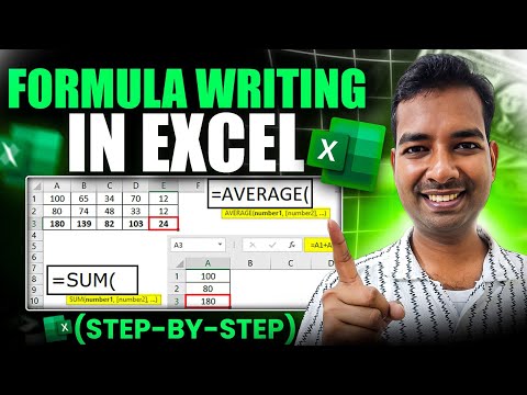 Formula Writing in Excel Step-by-Step | Excel Formulas for Beginners | Learn Excel Easily