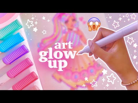 redrawing my old art 🎀  3 drawings