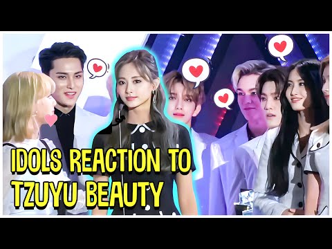 Kpop Idols Reaction To TWICE Tzuyu Beauty