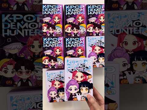 Kpop demon hunters blind box unboxing #huntrix #unboxing #kpop #asmr #kpopdemonhunter #diy #blindbox