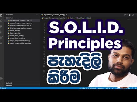 SOLID Principles යනු මොනවාද? - SOLID Principles in Sinhala