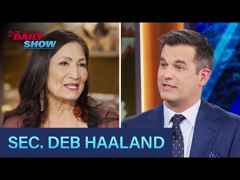 Interior Sec. Deb Haaland - Honoring Native American History & Gift to Biden | The Daily Show