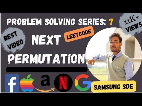 Next Permutation | Leetcode 31 | Hindi Explain | Problem Solving | MLSA | FAANG